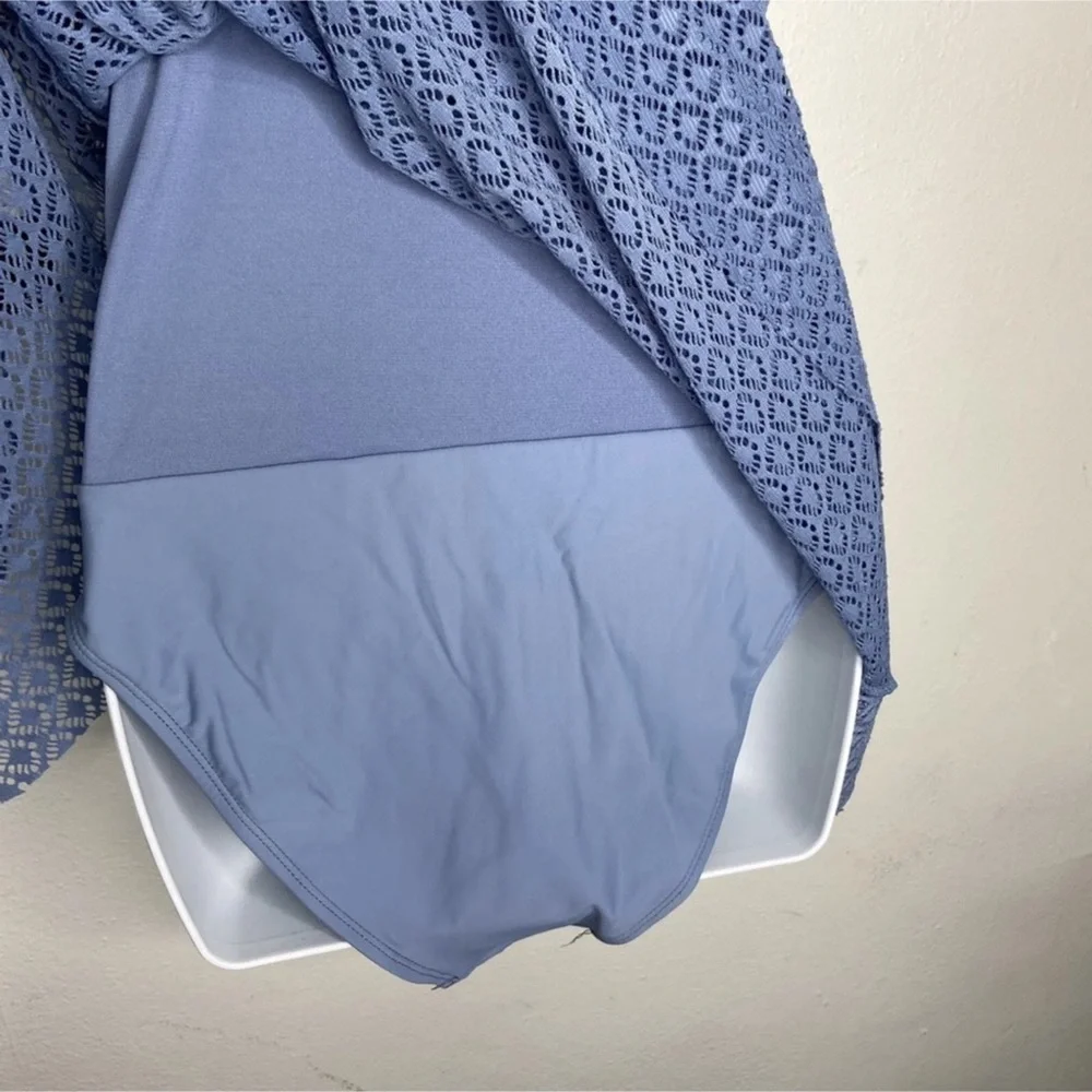 Nicole Miller Crochet Swimdress One Piece (M) NWT - Picture 7 of 12